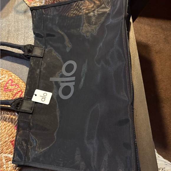 ALO Yoga Black Mesh Tote - Picture 8 of 10